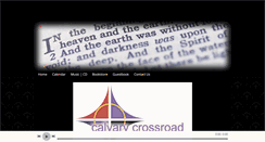 Desktop Screenshot of calvarycrossroadchurch.com